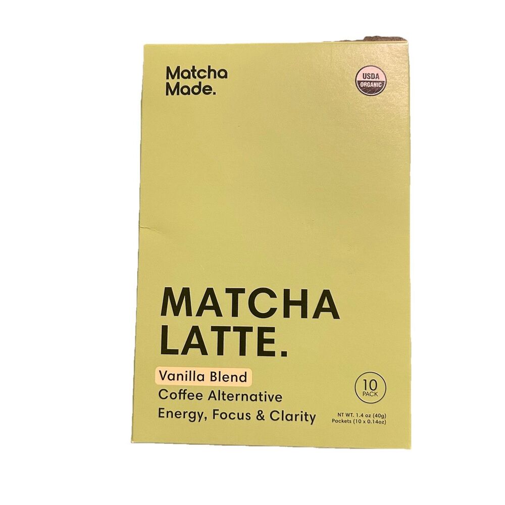 Vanilla Blend Ceremonial Grade Matcha Latte Powder, Vanilla Blend 10 Pack 11/26